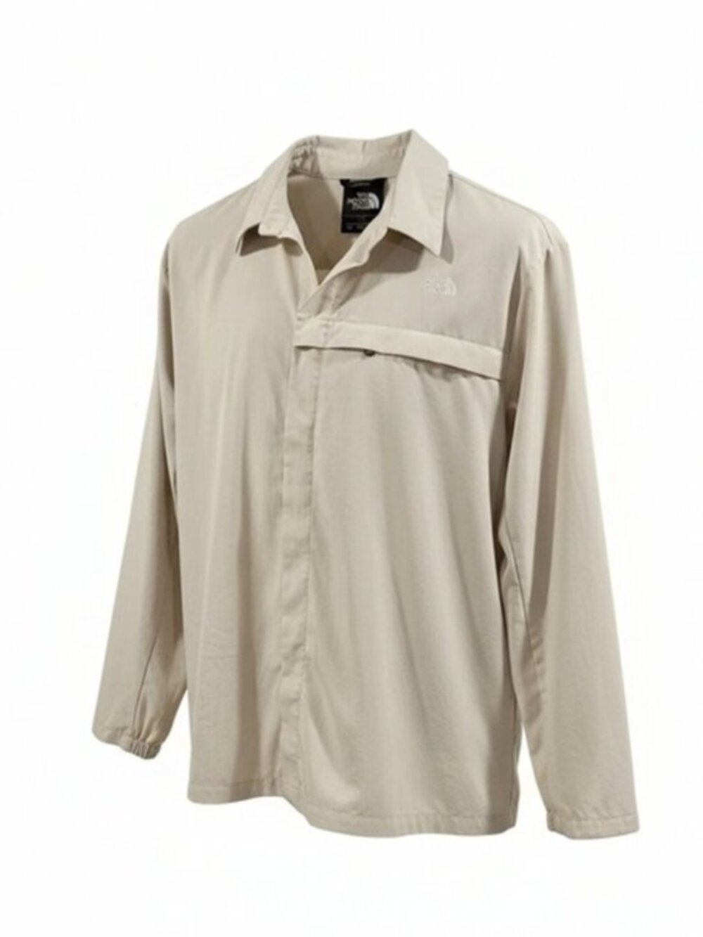 The North Face L Beige Vented Outdoor Hiking Fishing Camping Performance Shirt